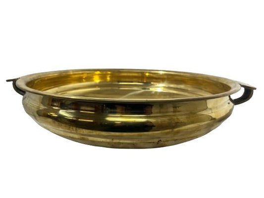 Traditional Style Brass Simple Urli - 21.50 x 4.80 Inch