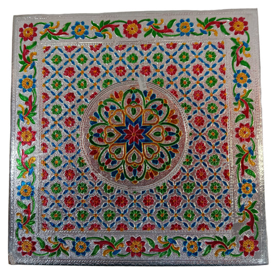 Silver Ethnic Traditional Meenakari Work Bajot 12 - 18"