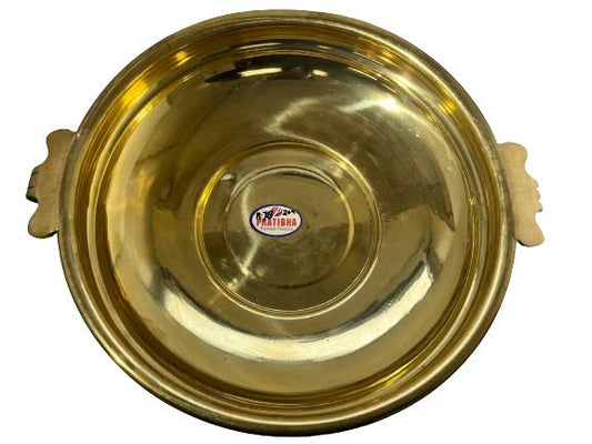 Traditional Style Brass Simple Urli - 24 x 5.25 Inch