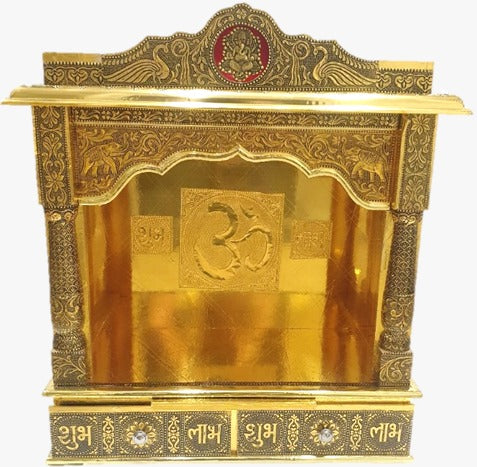 TRADITIONAL GOLDEN OXIDIZE TEMPLE OPEN 24 *9