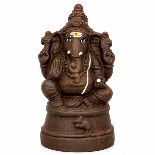 New Kamalar Small Clay Ganpati - 8 inch
