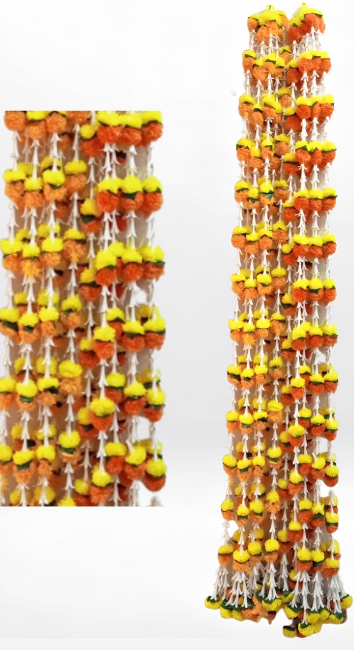 5 pc - 5ft Indian Garlands - Zumki Ladi - Elegance to Your Celebrations (Design #124)