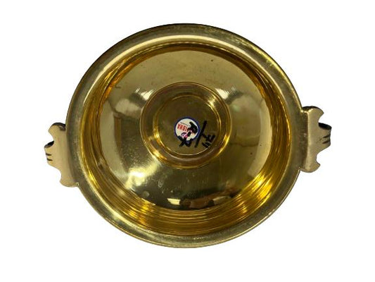Traditional Style Brass Simple Urli - 9 x 2.80 Inch