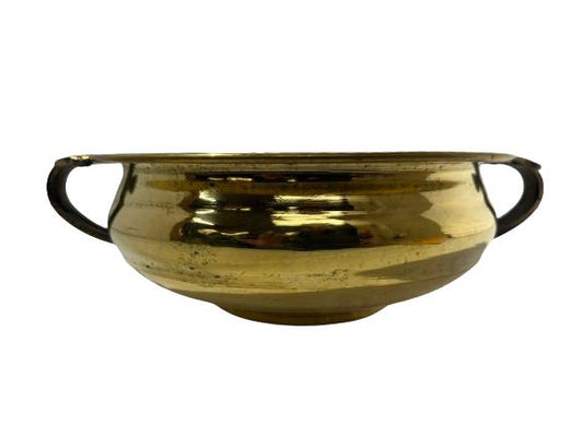 Traditional Style Brass Simple Urli - 9 x 2.80 Inch