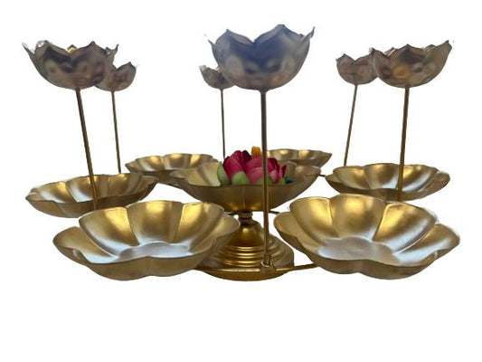 Traditional Exquisite Flower design Brass Urli/Bowl