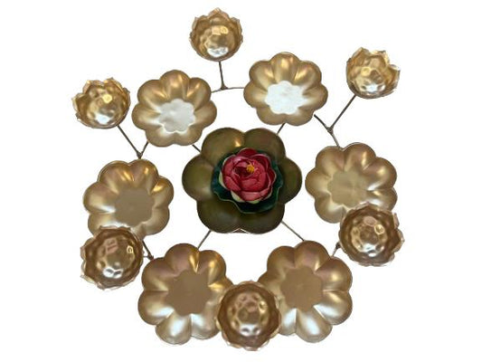 Traditional Exquisite Flower design Brass Urli/Bowl