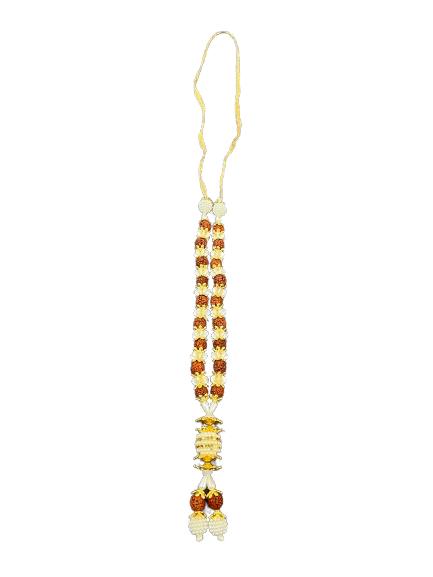 Bhakti Lehar Rudraksha & Gold Design Pearl Garland #1