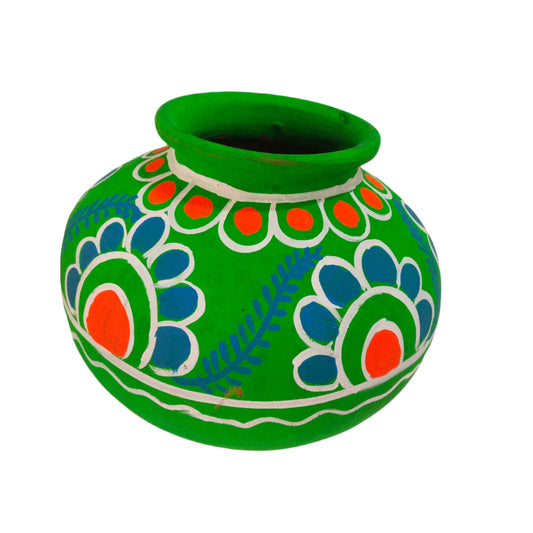 Colourful Clay Janmashtami Matki