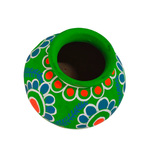 Colourful Clay Janmashtami Matki