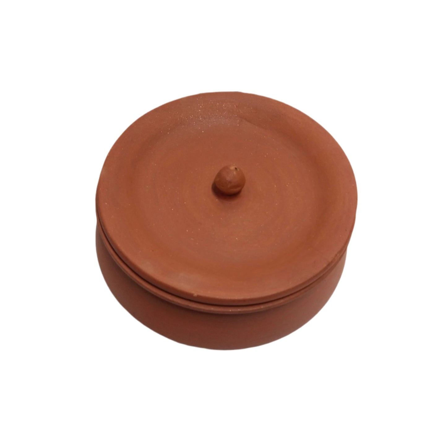 Natural Brown matt finish Earthen Clay Cooking Handi / Pot W/Lid -in 4 sizes
