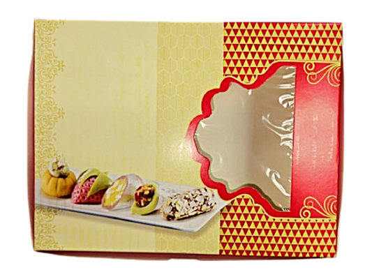 Red & Yellow Empty Sweet Folding Box -1 Kg