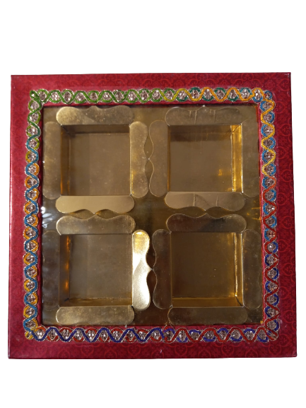 Dry Fruit Boxes - 9" x 9" (200 grams)