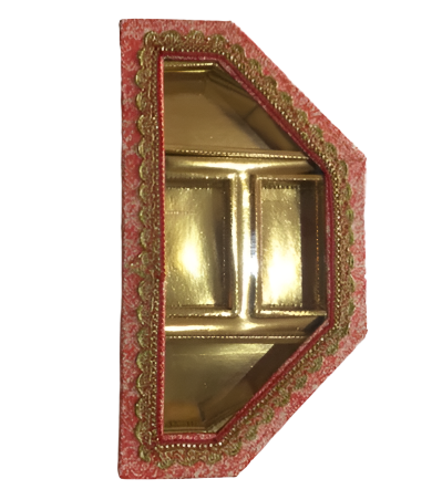 Pink Layes 4 Partition Dry Fruit Box