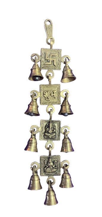 Brass Antique Wall Hanging Decor of Swastik, Shubh, Lakshmiji & Ganeshji