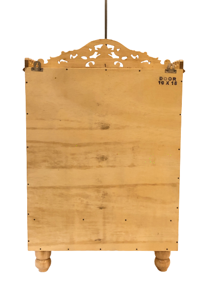 Traditional Carving Sevan Wooden Temple With Doors in 2 Sizes Available
