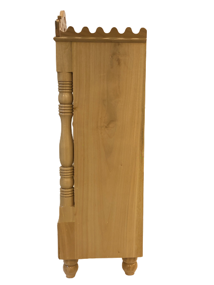 Traditional Intricate Carving Sevan Wooden Temple With Doors - 18 n 21" Wide