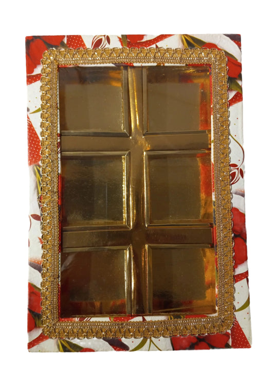 Rectangular Dry Fruit Boxes (6 compartments)