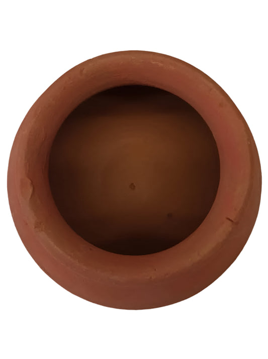Natural Brown Earthen Clay Handi for Multi Purpose - 5.25"