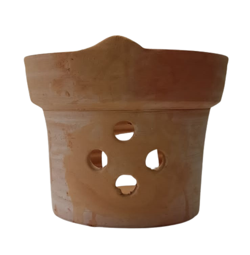 Natural Brown Earthen Clay Stove - 7.5"