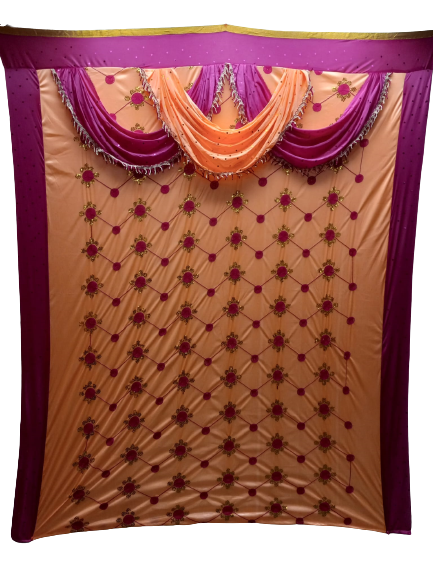 Indian Backdrop Cloth For Festival & Pooja Decor/Wedding & Party Events # 13