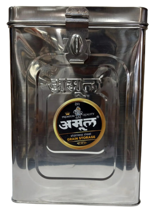 S.S. Square Shape Canister (Container/Dabba) For Home Kitchen