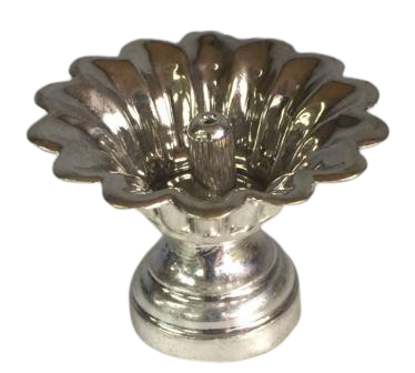 Decorative German Silver Plated Made Akhand Jyot Diya