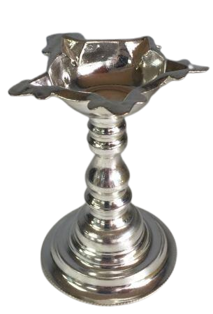 Decorative Stainless Steel Large Table Diva (Diya Lamp) - 6"