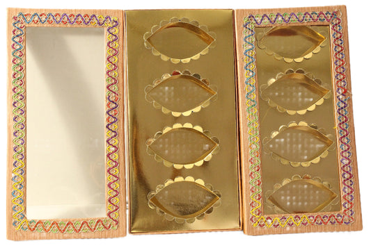 Pink Layes 4 Partition Dry Fruit Box