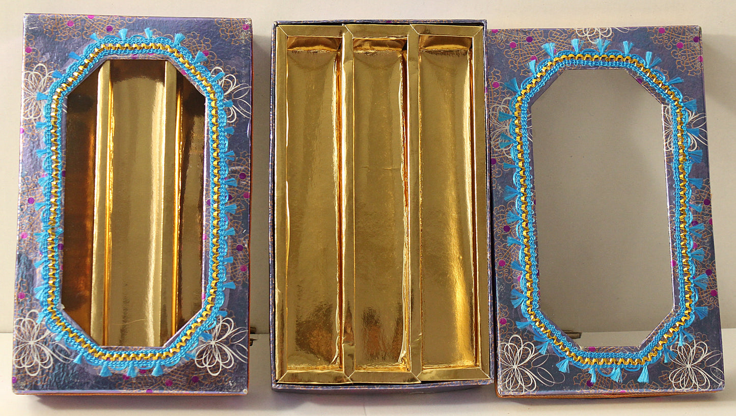 Purple Blue Sweet Box 500 Grams 3 Partition