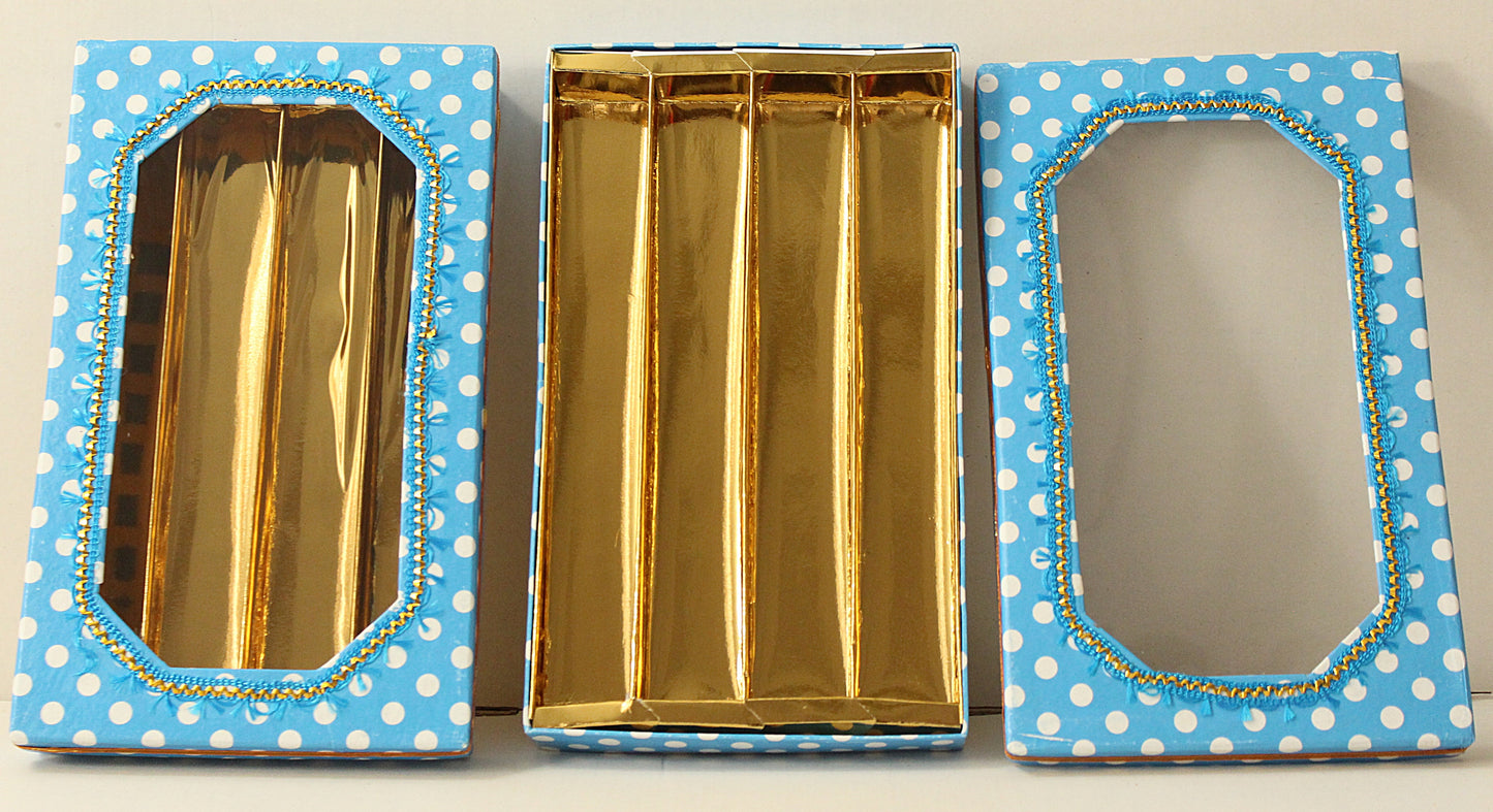 Blue Polka Dot 1 Kg 4 Partition