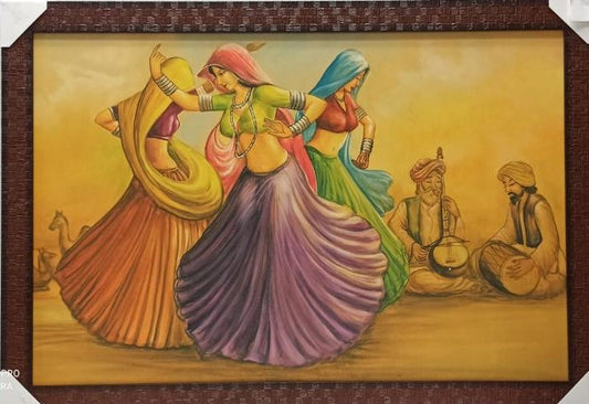 Home Decor Framed Wall Art Picture of Viilage # 13 - 33 x 23"