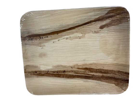 Eco-Friendly Disposable Rec. Plates - 12 x 10" (Pack of 25 Pcs)