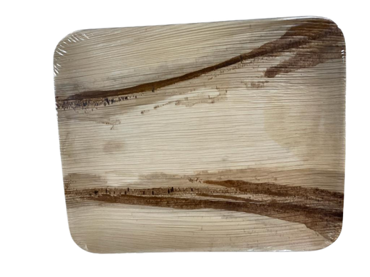 Eco-Friendly Disposable Rec. Plates - 12 x 10" (Pack of 25 Pcs)