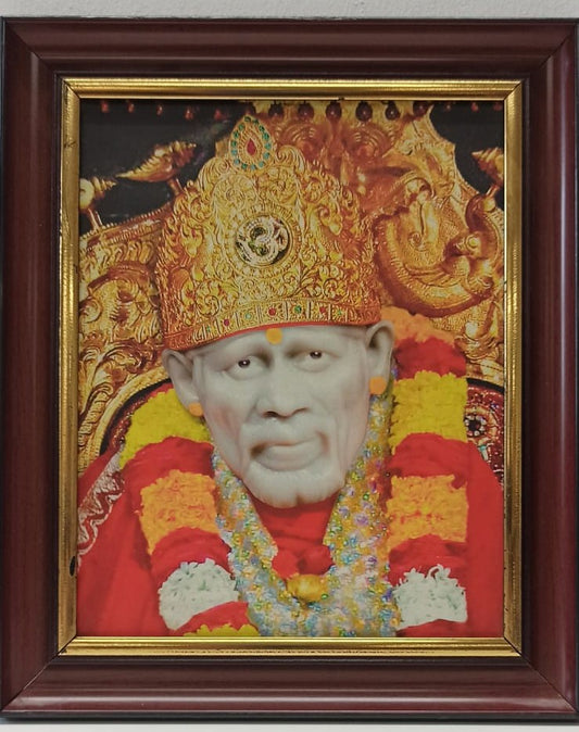 God Sai Baba Devotional Photo Frame # 2 - 17 x 19"