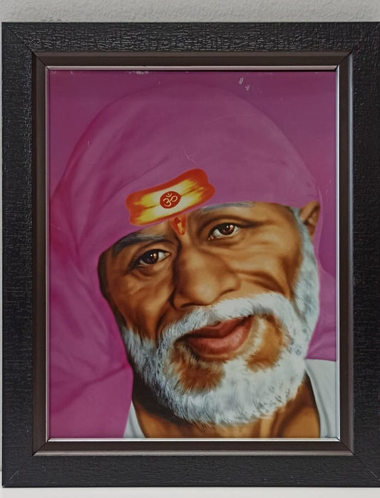 God Sai Baba Devotional Photo Frame # 5 - 17 x 19"