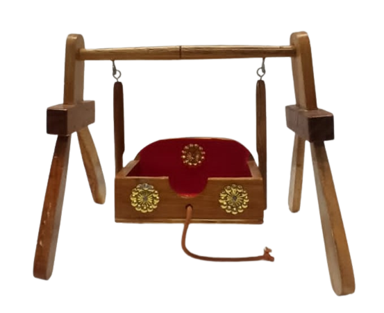 Simple Wooden Singhasan/Jhulla for God Statues # 21