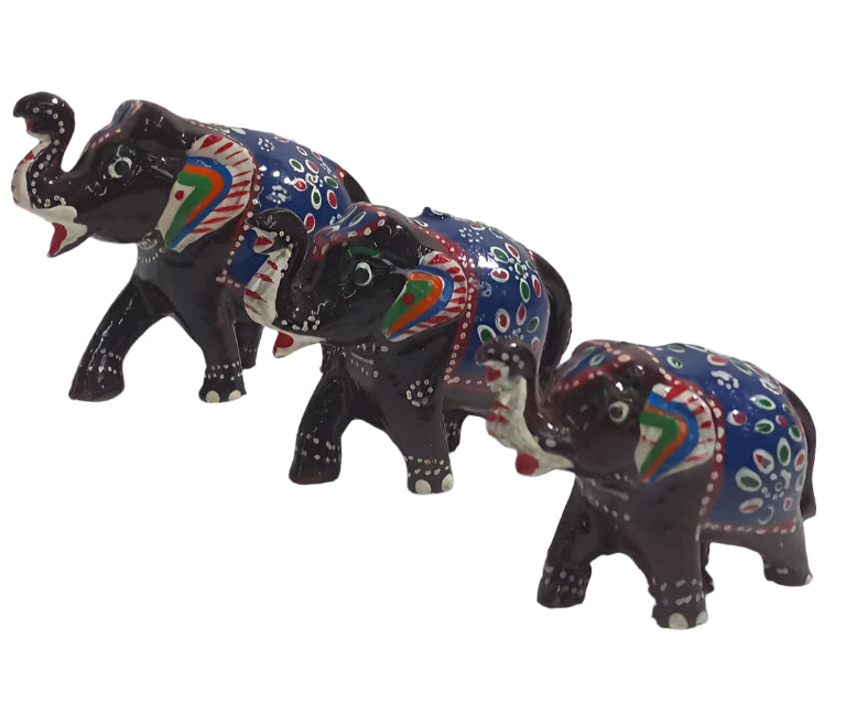Mini Wooden Elephant Decor (Available in 3 Colors)