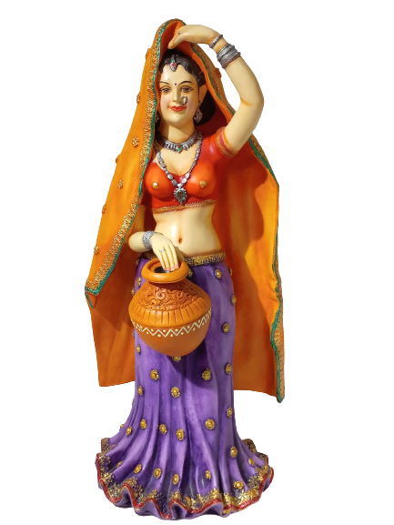 Handicraft Rajasthani Lady Showpiece Decor #3