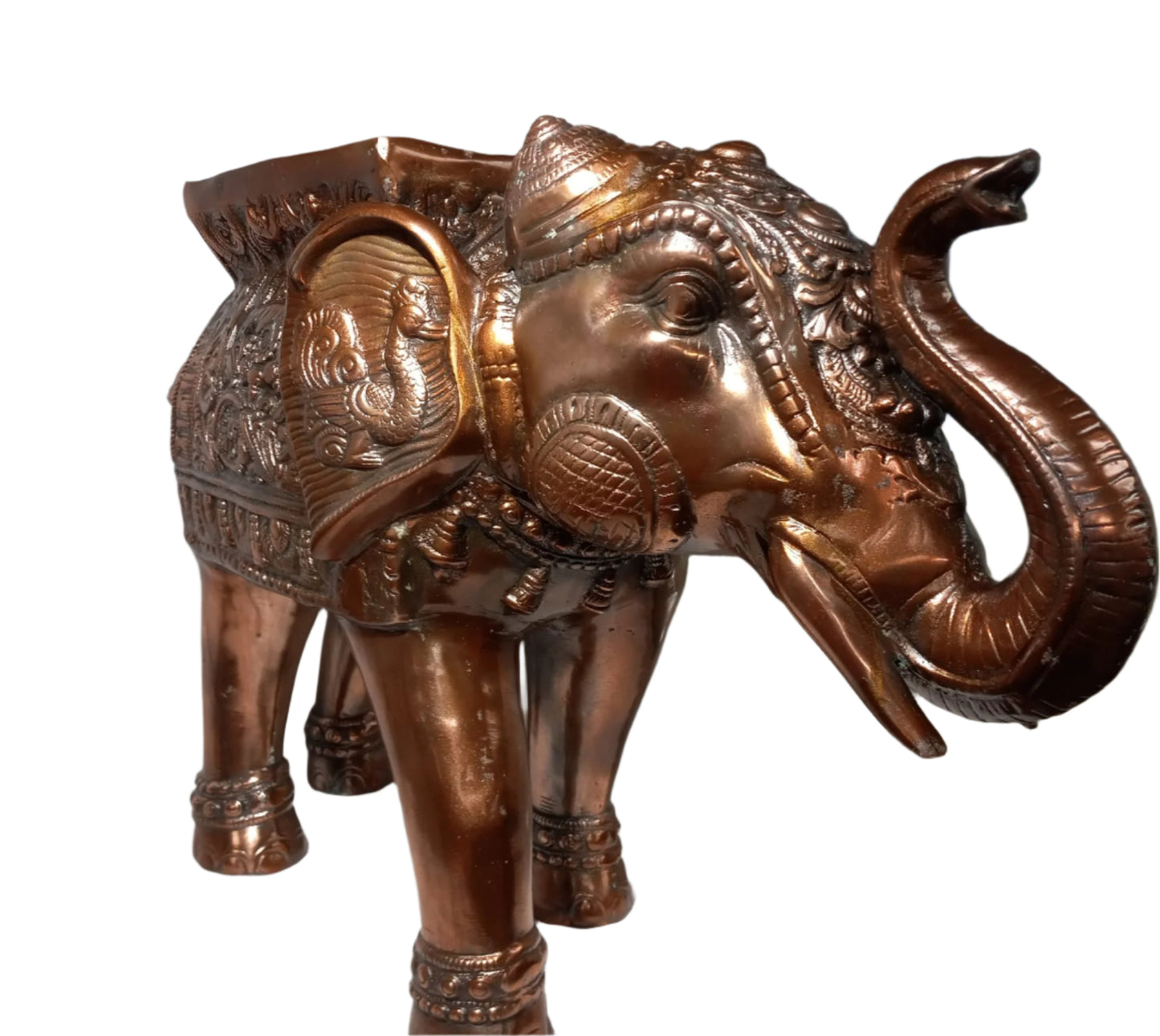 Black Metal Elephant Statue
