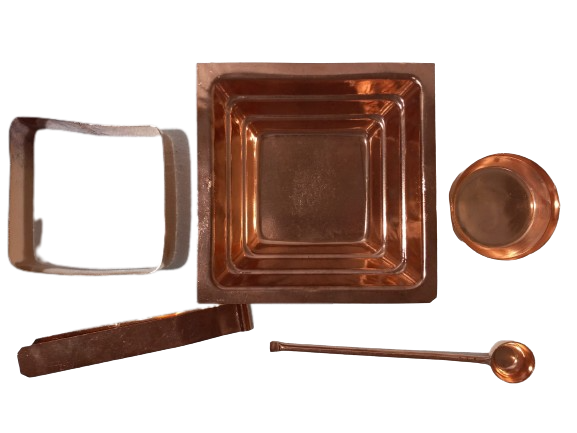 Copper Hawan Kund Kit (Size: 6.75" * side x 2" height)