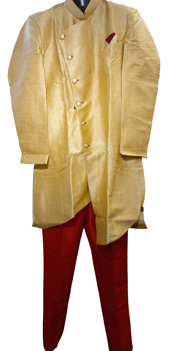 Traditional Indian Sherwani for Men - Gold