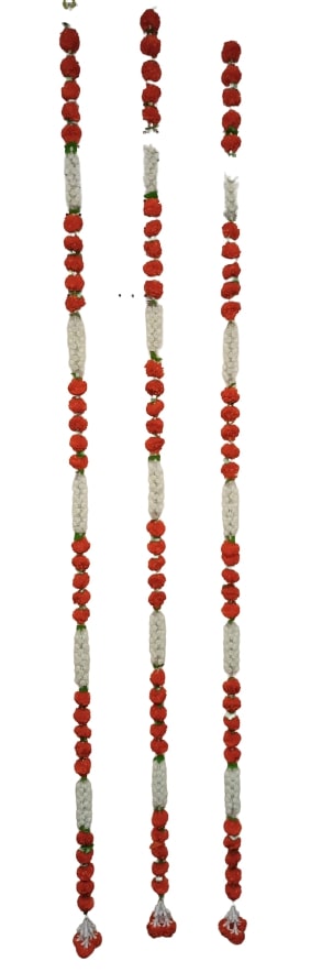5 pc - 6ft Indian Garlands - Add Elegance to Your Celebrations (Design #8)