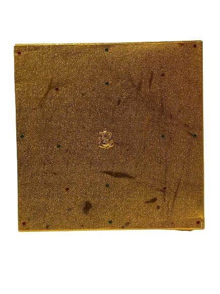 Elegant Gold Ganesh Sweetbox - Perfect for Gifting 1kg Treats