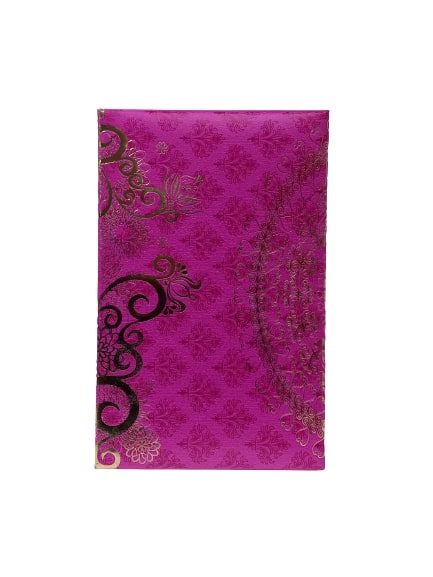 Elegant Pink Sweetbox with Gold Leaf Pattern - Perfect for Gifting 1/2kg Treats