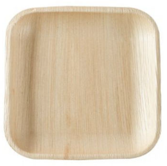 Eco-Friendly Disposable Square Plates - 2 Sizes (6 & 10") (Pack of 25 Pcs)