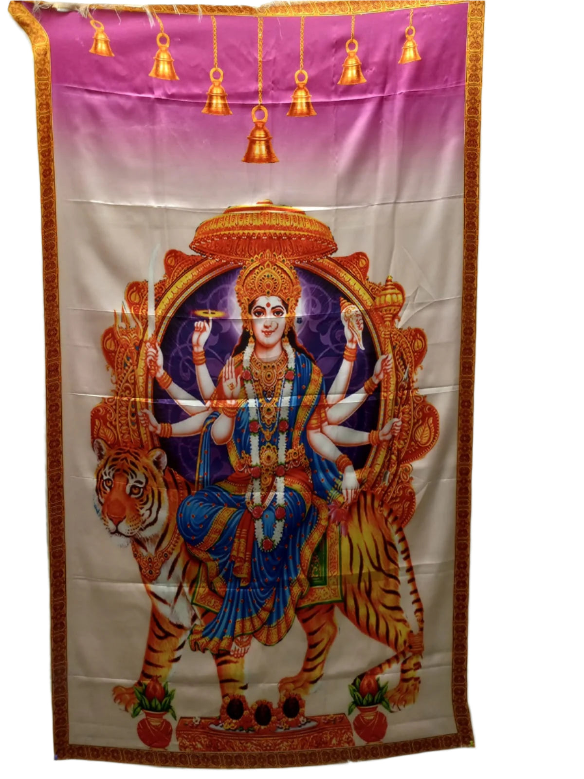 Indian Backdrop Cloth For Festival & Pooja Decor/Wedding & Party Events # 23