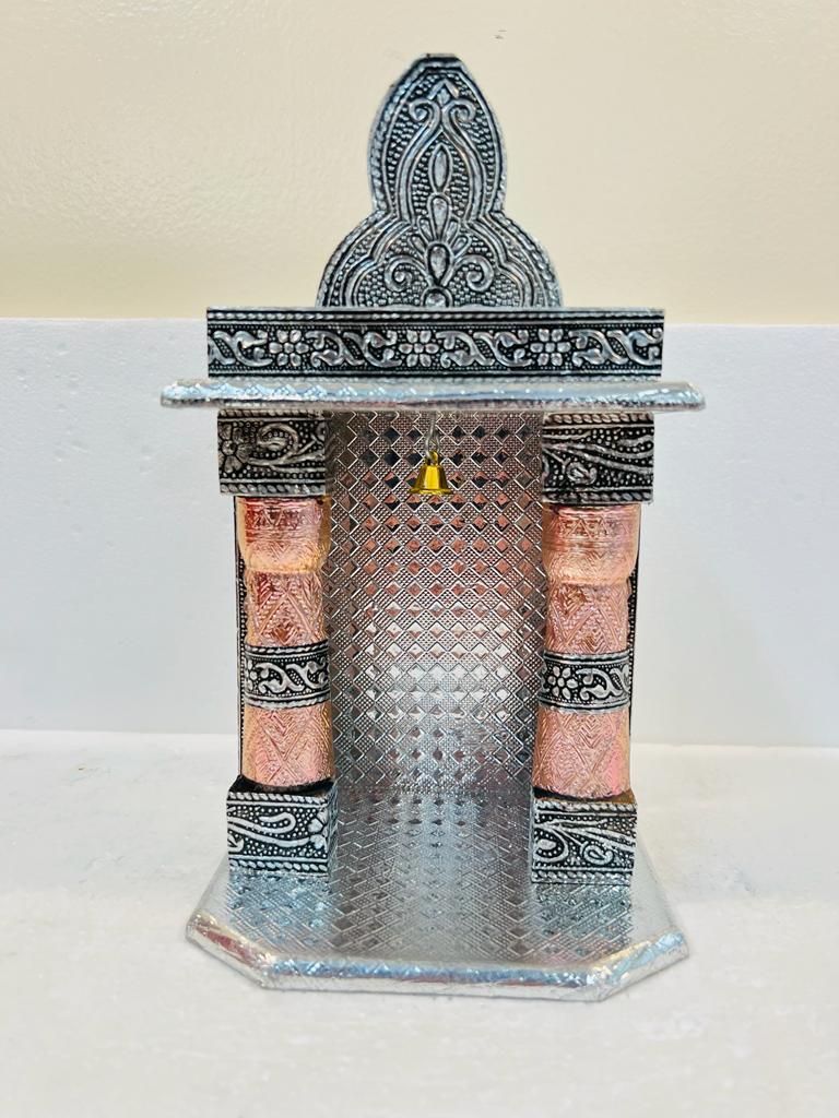 Traditional Aluminium Copper Oxidised Plated Temple (Open) Very Small - 10"