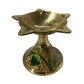 Traditional Golden Brass Meenakari Diya