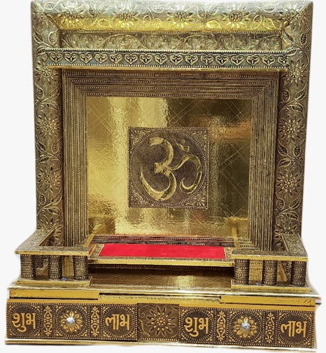 TRADITIONAL GOLDEN OXIDIZE TEMPLE FRAME OPEN  SIZE  21*9