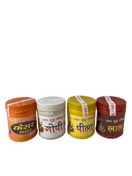 Premium Ganesha Famous Brand Chandan Kesar Tika Powder